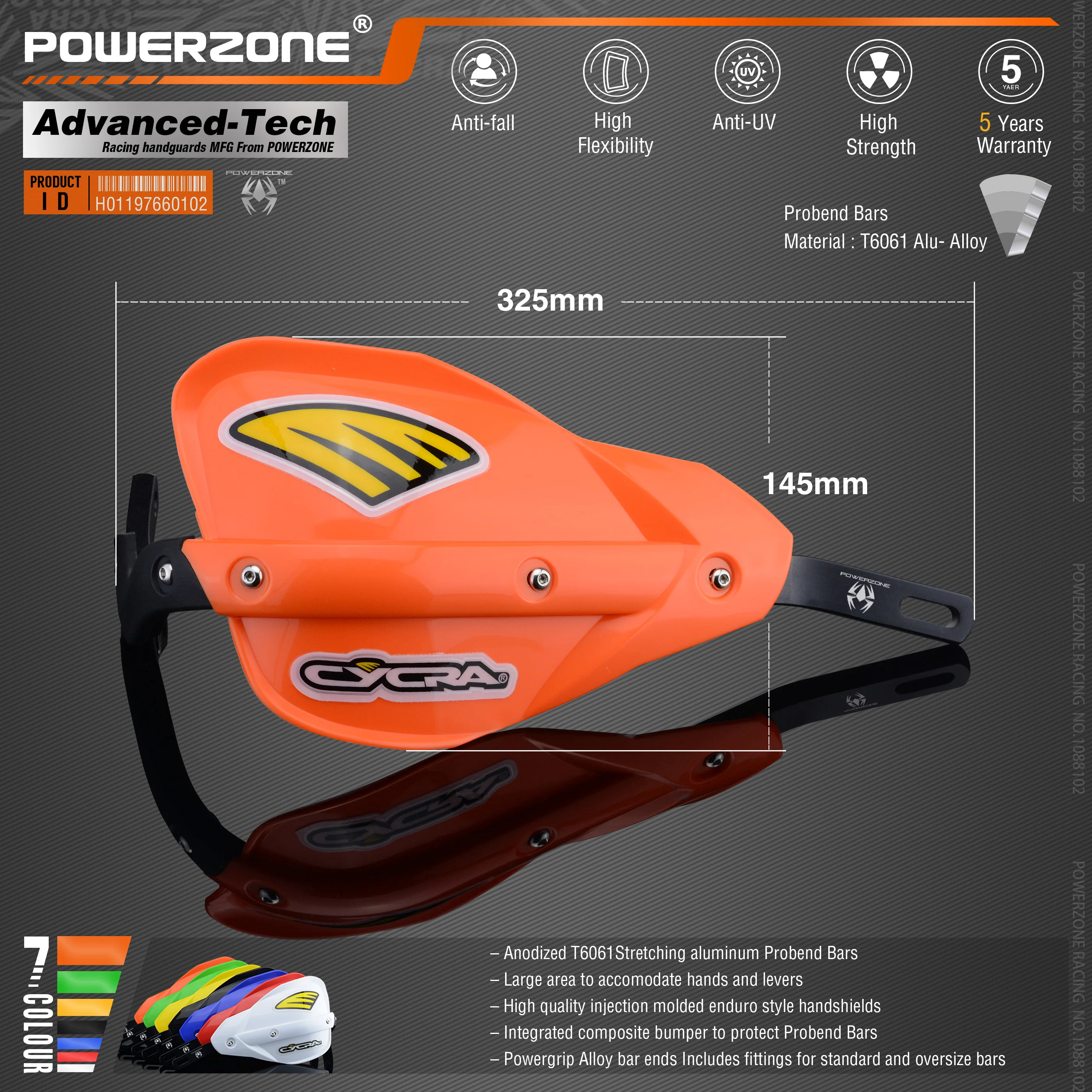 Skup Powerzone Probend Handguards dla Honda KTM ADV EXC EnduroHusqvarna TE CRF WRF DRZ KLX motocykl Dirt Bike ATV kierownica