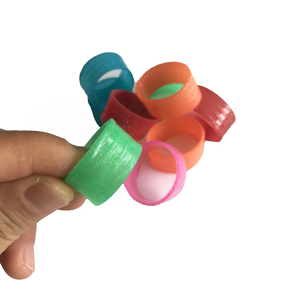 5 pcs tennis racket handles's silicone ring fluorescence color Fixed tennis overgrips random colors
