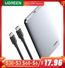 UGREEN caja de disco duro externo, caja de aluminio HD para SATA, disco duro SSD HDD, Funda de disco duro, 2,5, 6Gbps, Sata a USB C, 3,1 Gen 2