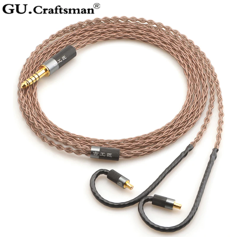 GUcraftsman 6N OCC медной проволоки 8-ядерный ATH-LS200is LS300is LS400is E70 E50 LS70is A2DC 2,5 мм/4,4 мм Баланс кабель наушников обновления