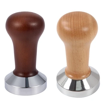 

Coffee Tamper Wooden Handle Barista Espresso Machine Grinder 51mm for Coffee and Espresso Powder Hammer