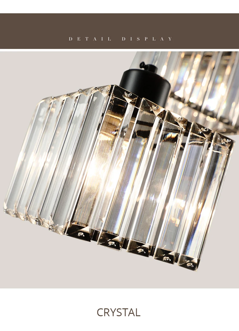 Nordic crystal ceiling light for aisle, corridor entrance, balcony, cloakroom,  luxury crystal small ceiling lamp hanging lights