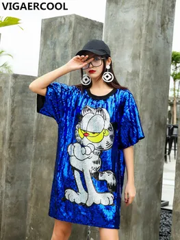 

Tide brand T-shirt female summer sequined hip-hop top female tide t-shirt female foreign loose large size women's small shirt