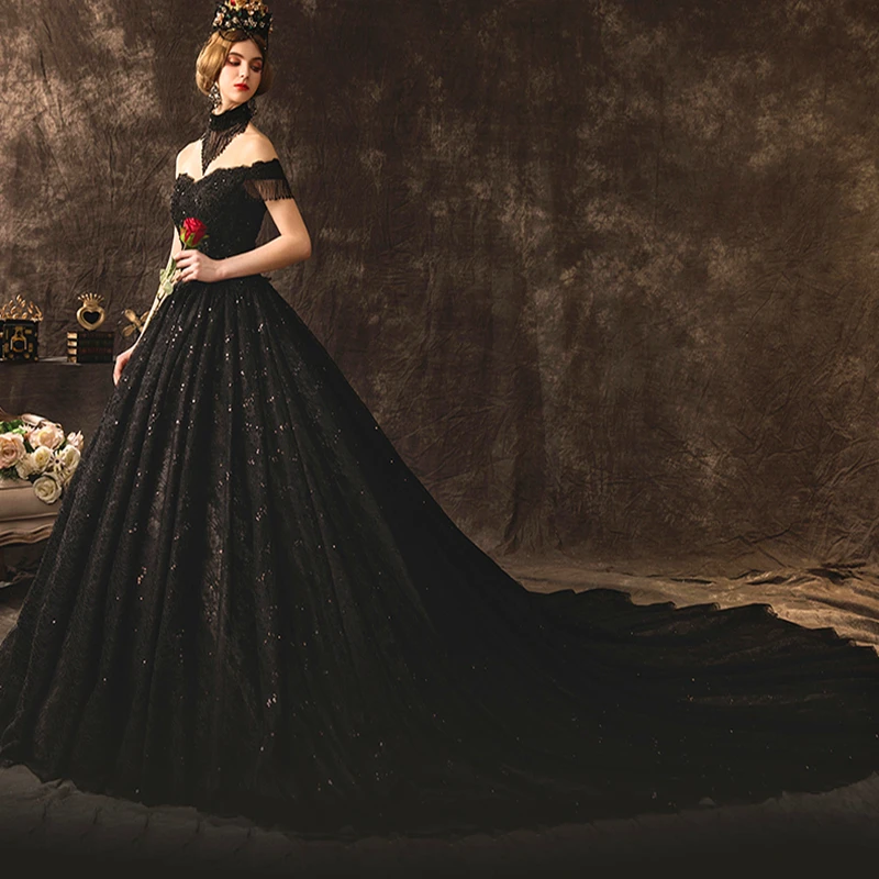 Gorgeous Wedding Dress Long Ball Gowns For Pregnancy Maternity Elegant black Lace Bridal Gowns Robe de mariee femme enceinte