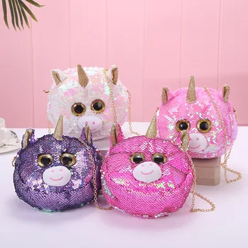 

Cartoon Cute Unicorn Crossbody Bags for Women Animal Sequins Wallet Shoulder Bag Kid Girls Unicorn Clutch Purse Handbag