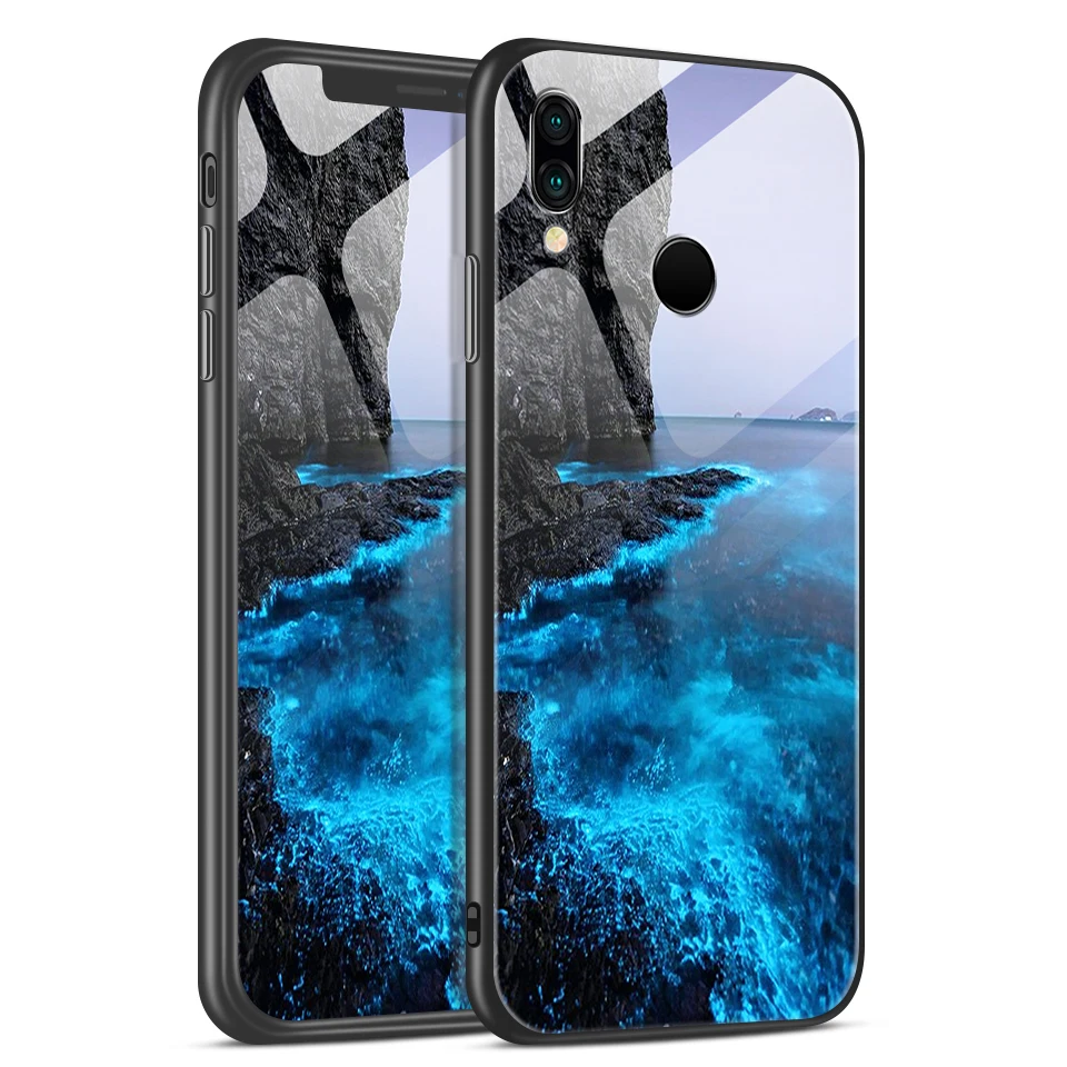 H116 Для huawei P20 Lite Pro Plus TPU Мягкий край задняя крышка из закаленного стекла чехол для телефона huawei P20lite/Nove3e модный жесткий чехол - Цвет: H116