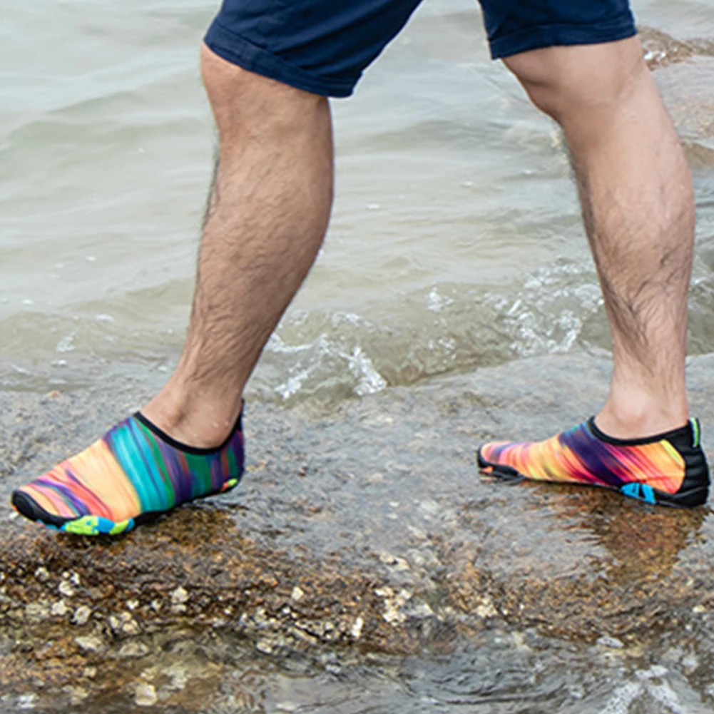 Zapatillas De Deporte Con Estampado De Arco Iris Para Hombre Y Mujer, Calzado De Playa Para Exteriores, Agua, Secado Rápido, Pesca, Unisex