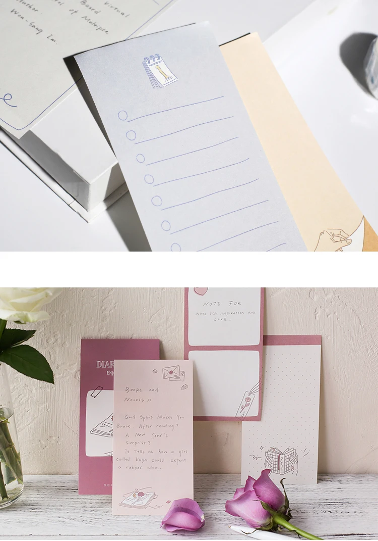 24 шт./компл. Kawaii ежедневник Тетрадь простой граффити график To do list Блокнот подарок для школьные канцелярские принадлежности
