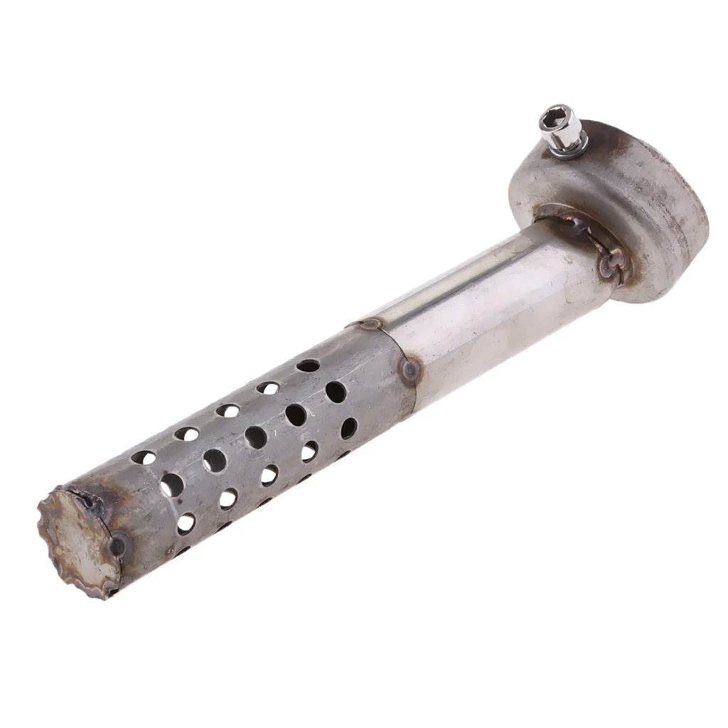 160mm Metal Exhaust Baffle Noise Reducer 48mm Angled DB Killer