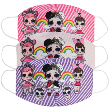 

Baby Girl Unisex Adult Cartoon Reusable Mouth Masks Kids Kawaii Face Mask Cotton Cover Funny Accessories Girls Mask