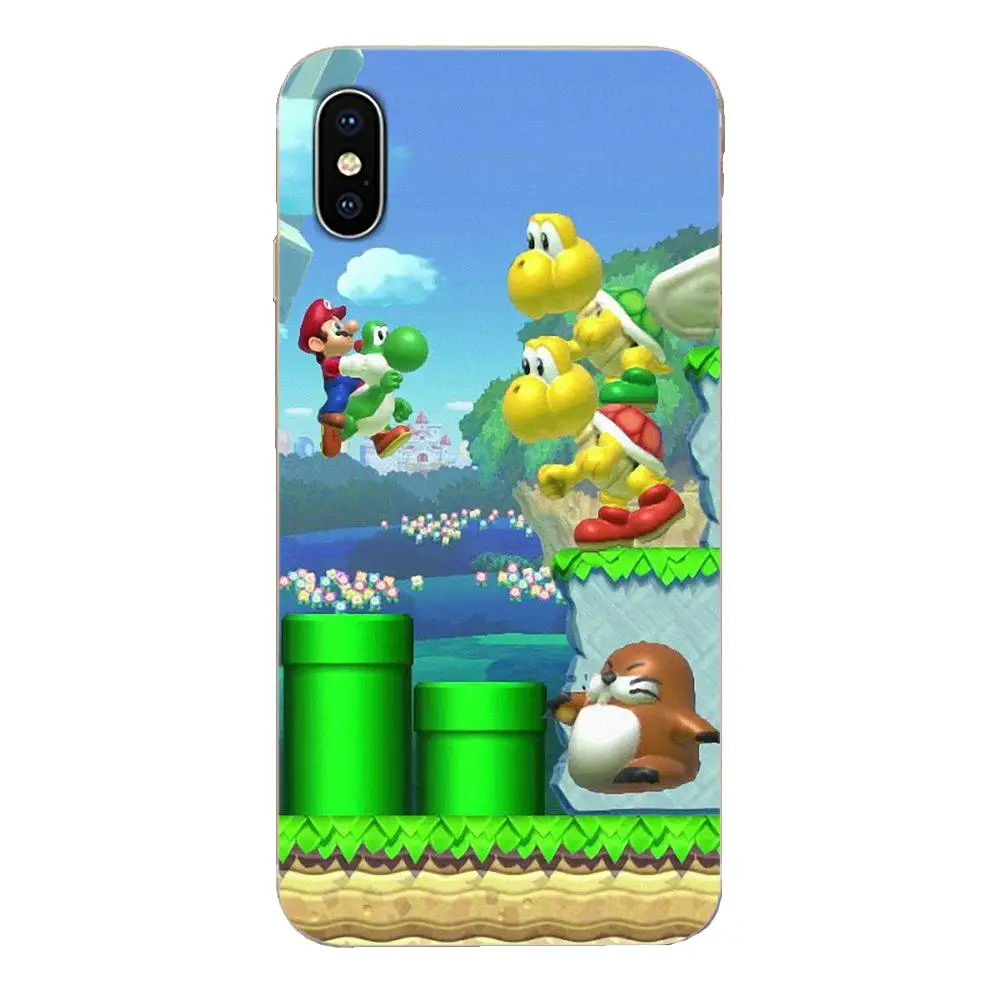 Для Apple iPhone 11 Pro X XS Max XR 4 4S 5 5C 5S SE 6 6S 7 8 Plus TPU Quinn телефон смешной Супер Марио Bros грибы