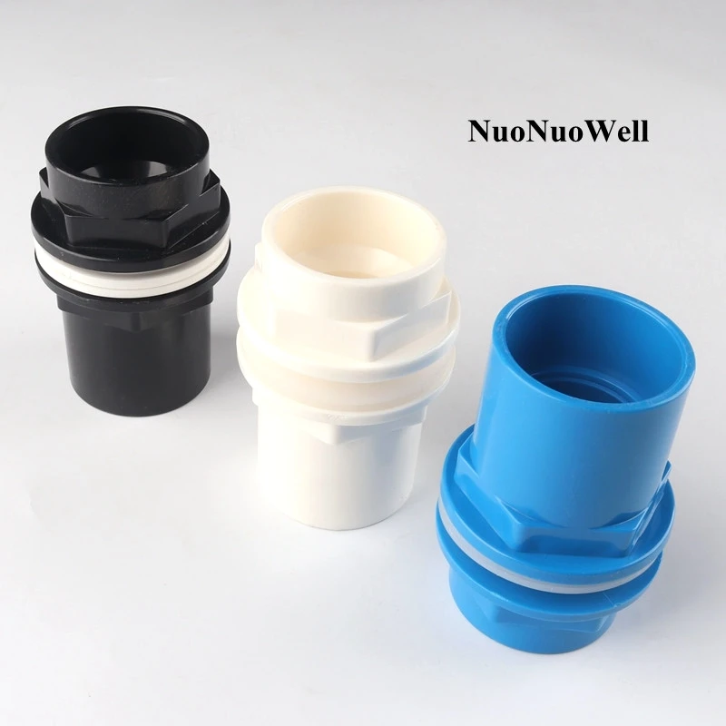 

1pc 40mm PVC Pipe Connectors Aquarium Fish Tank Inlet Outlet Joints Aquatic Pet Water Tank Supply Socket Drainage UPVC Tube Tool