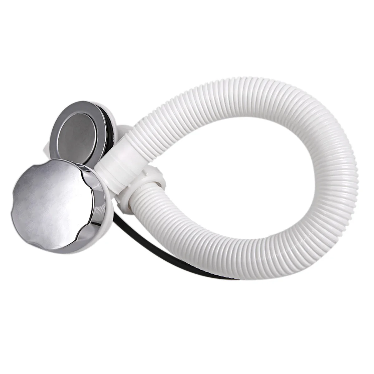 Plastic Bath Waste With Overflow Bathroom Popup Sink Strainer Bathtub Shower Basin Kit Round Chrome Floor Finished Drainer