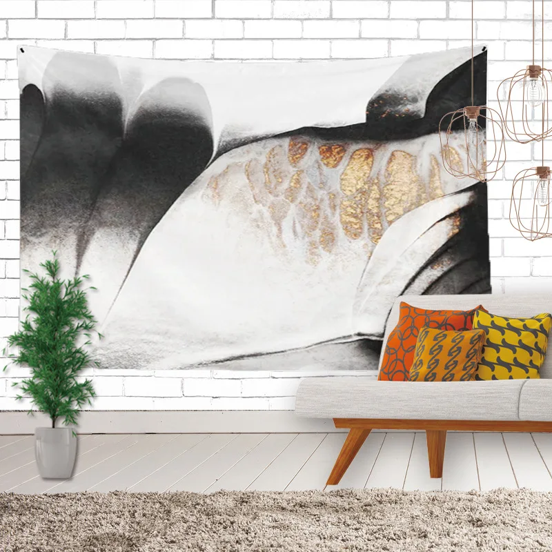 Hot Sales Abstract Rizhao Mountain Landscape Painting Home Tapestry Wall Hangers Living Room Bedroom Decoration Mural Decorative
