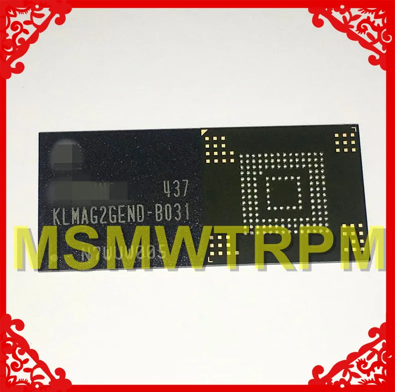 KLMAG2GEND-B031 BGA153Ball EMMC 16 GB мобильный телефон памяти и подержанных протестировал OK