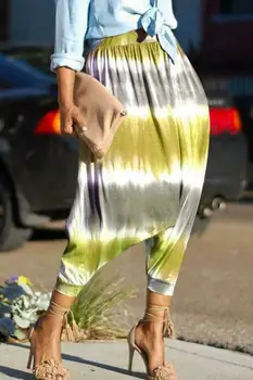 

Women Retro Ethnic Loose Harem Pants Drop-Crotch Baggy Wide Legs Trousers HOT Sale