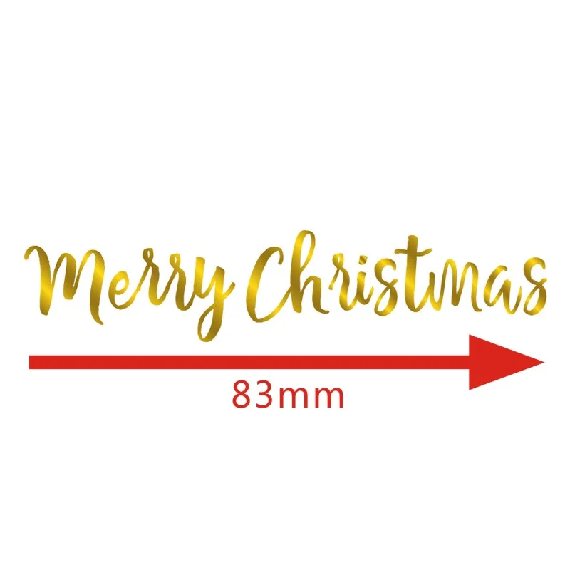 Merry Chritmas Горячая фольга Рождественская фраза для DIY Скрапбукинг тиснение поделки украшения