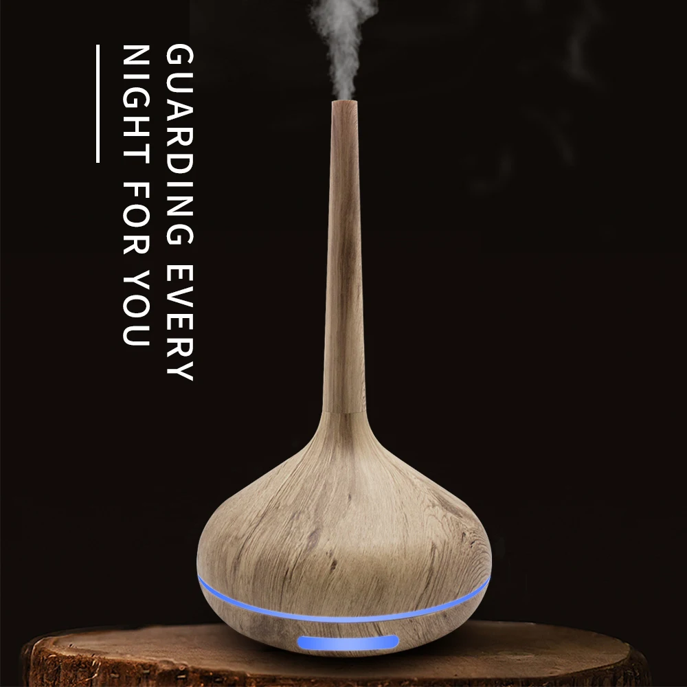 FUNHO Luftbefeuchter Ultraschall Air Aroma Diffuser Reiniger Aromatherapie Ätherisches Öl Nebel Maker mit Nacht LED Licht Lampe für Home