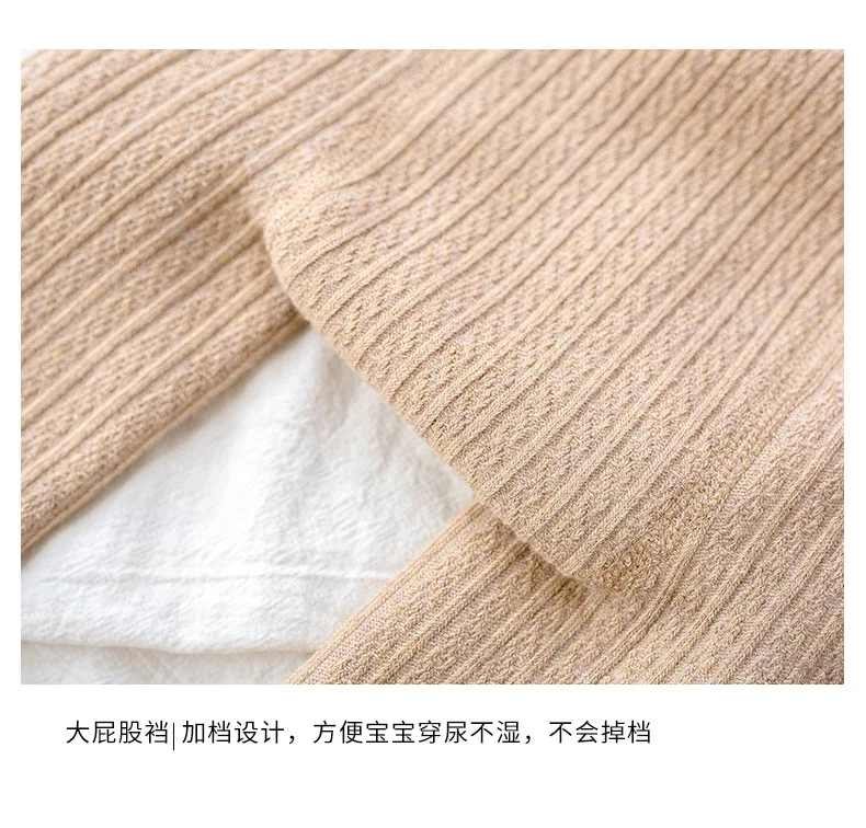 Autumn winter plus velvet thickening children pantyhose kids baby girls tights bow warm baby girl stockings