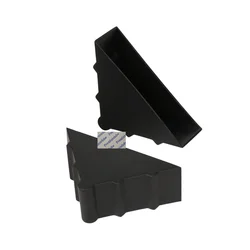 200Pcs Black Plastic Shape Triple Corner Tile Marble Sheet Panel Photo Frame Glass Protector Cushion Packing