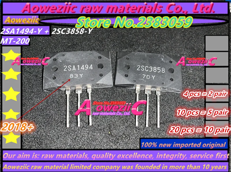 Aoweziic+ 100 импортный 2SA1494-Y 2SC3858-Y 2SA1494 2SC3858 2SA1494 MT-200 усилитель высокой мощности(1 пара