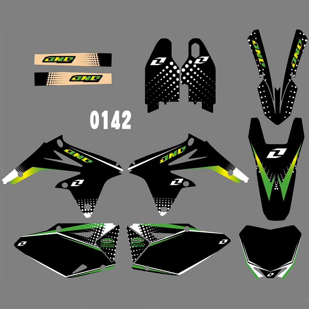 

For SUZUKI RMZ450 2008-2017 Graphics Decals Stickers Custom Number Name 3M Full Motorcycle Backgrounds Stickers Accessories