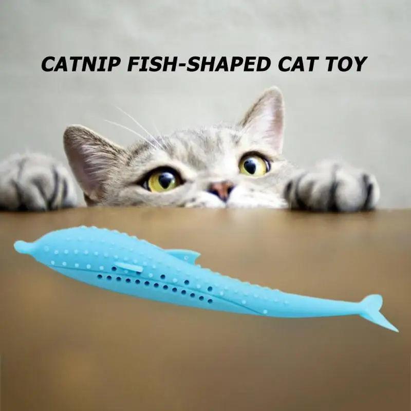 Pet Cat зубная щетка для собак форма рыбы игрушка для кота вкус силиконовая молярная палка продукт домашнего питомца декомпрессионные принадлежности