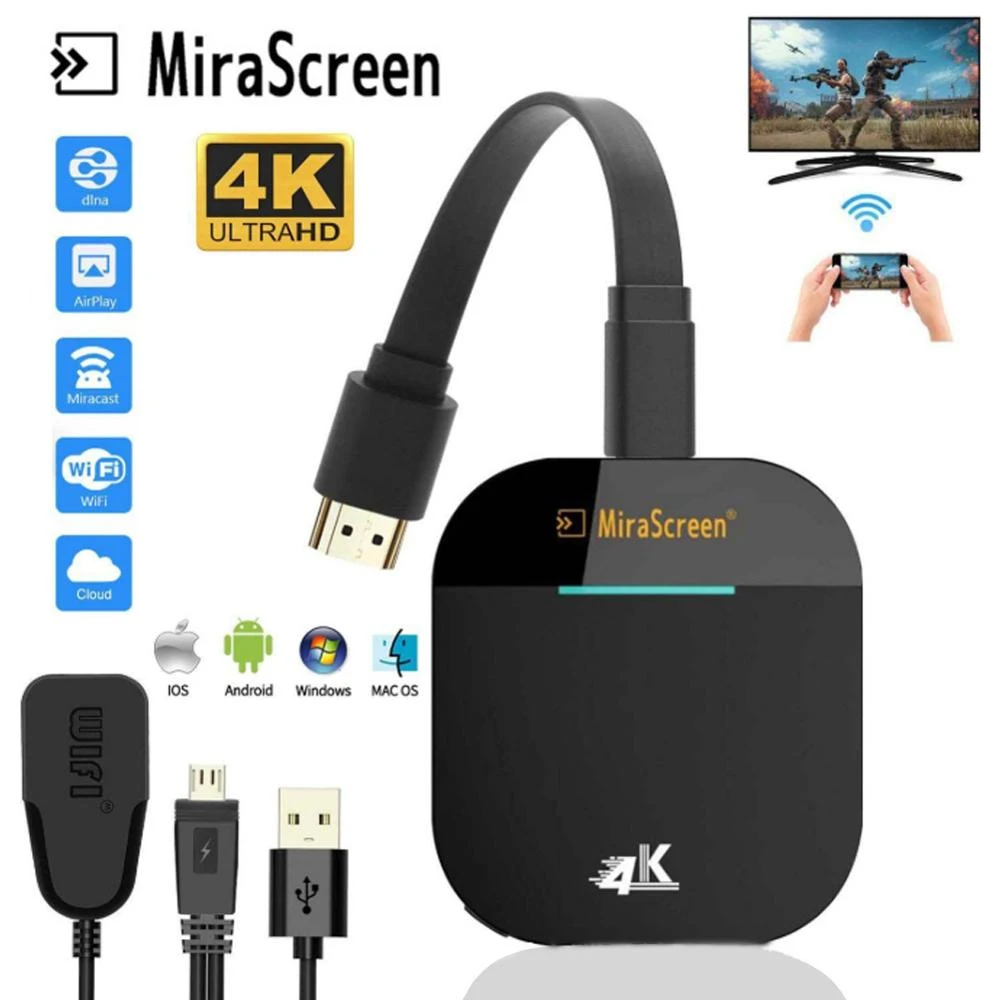 adaptador inalámbrico de pantalla para teléfono móvil, dispositivo Mirror con Wifi 4K, 2,4G, 5G, Android, Iphone, Apple, Mini PC, 1080P, TV, Dongle Original|Palo de TV| - AliExpress