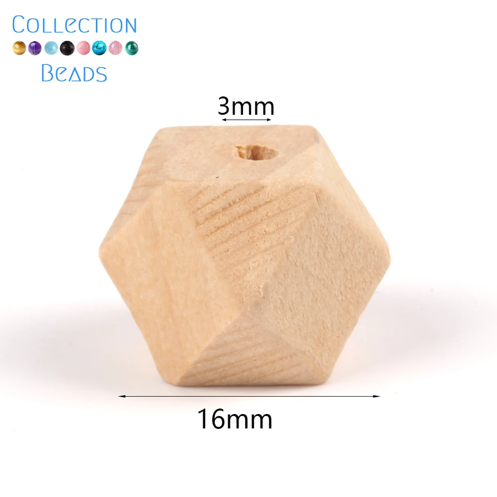 Natural Wood Beads - Round Spacer Wooden Pearls for DIY Jewelry and Handmade Accessories