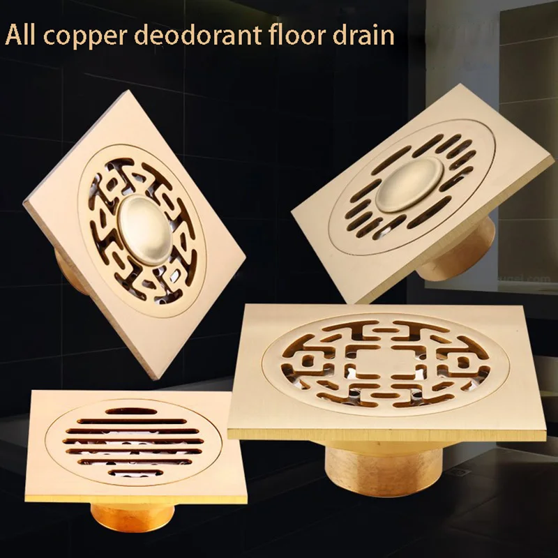 

All copper10 * 10 см напольный слив дезодорант натуральный медный Слив для пола