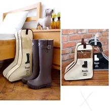 Сумка для хранения зимних сапог из нетканого материала для визуализации пылезащитные Чехлы для обуви пылезащитные мешки для обуви сумка для обуви