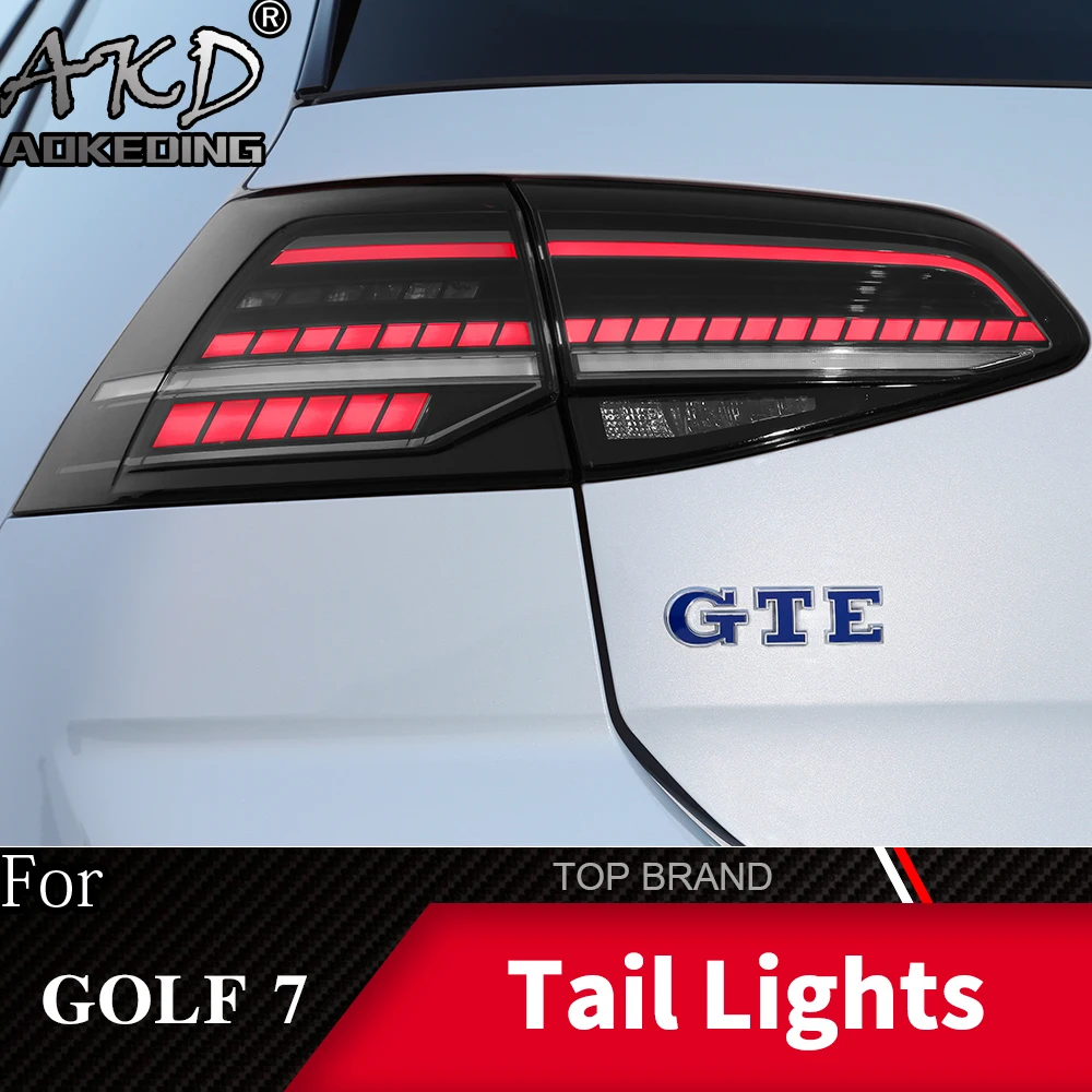 Автомобильный Стайлинг задний фонарь для VW Golf 7 2013- Golf7 Mk7 задние фонари задние фары DRL динамический сигнал тормоза авто аксессуары