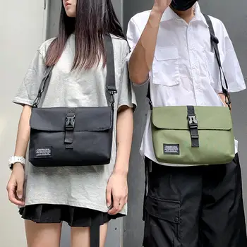 

New Fashion Handbags Delicate Texture Waterproof Outdoor Unisex Shoulder Bags Zip Purse Large Capacity Messenger Bag