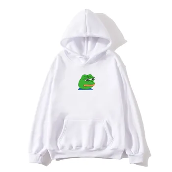 

Sad Tearing Frog Print Hoodies Men/Women Hooded Sweatshirts Harajuku Hip Hop Hoodies Sweatshirt Male Japanese Streetwear Hoodie