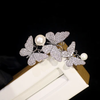 

High quality pin, pearl brooch, butterfly brooch, ladies clothing banquet accessories, gift brooch