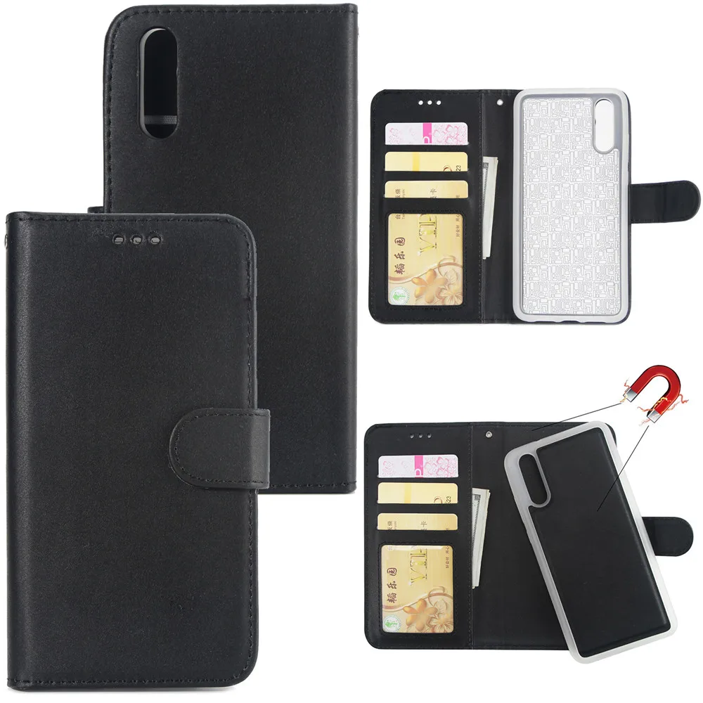 

Detachable Leather Case For Huawei Mate 20 Lite Wallet Magnetic Cover For Huawei P20 Pro P10 Lite P9 Lite P8 Nova 3e Case EEMIA