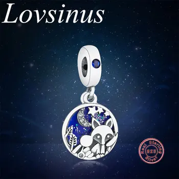 

2019 Autumn Fox & Rabbit Dangle Solid Silver Bead Fit Original Pandora Charm Bracelet 925 Sterling Silver Bead Jewelry berloque