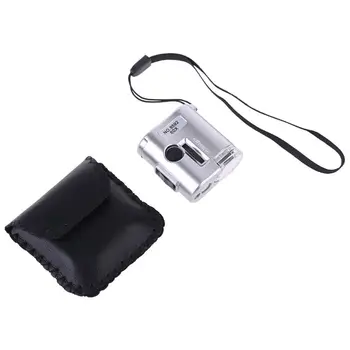 

60X Microscope Illuminated Magnifier Glass Jeweler Loupe Lens With LED UV Light