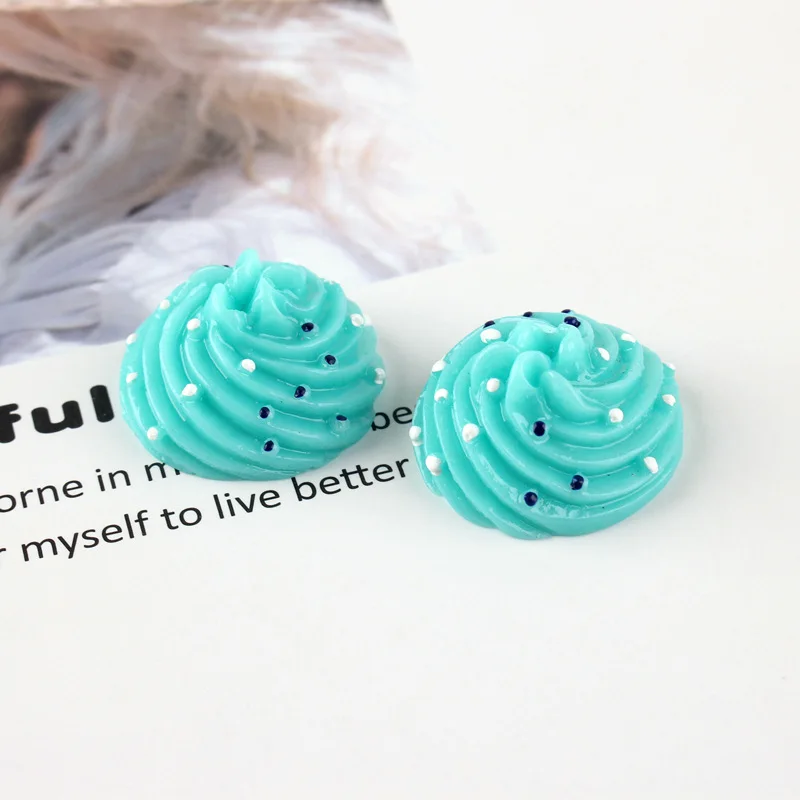 100 Pieces 100 шт DIY поставки слаймов аксессуары чехол для телефона украшения для слизи наполнитель миниатюрный смоляный торт, шоколадное печенье - Цвет: 100 Pieces
