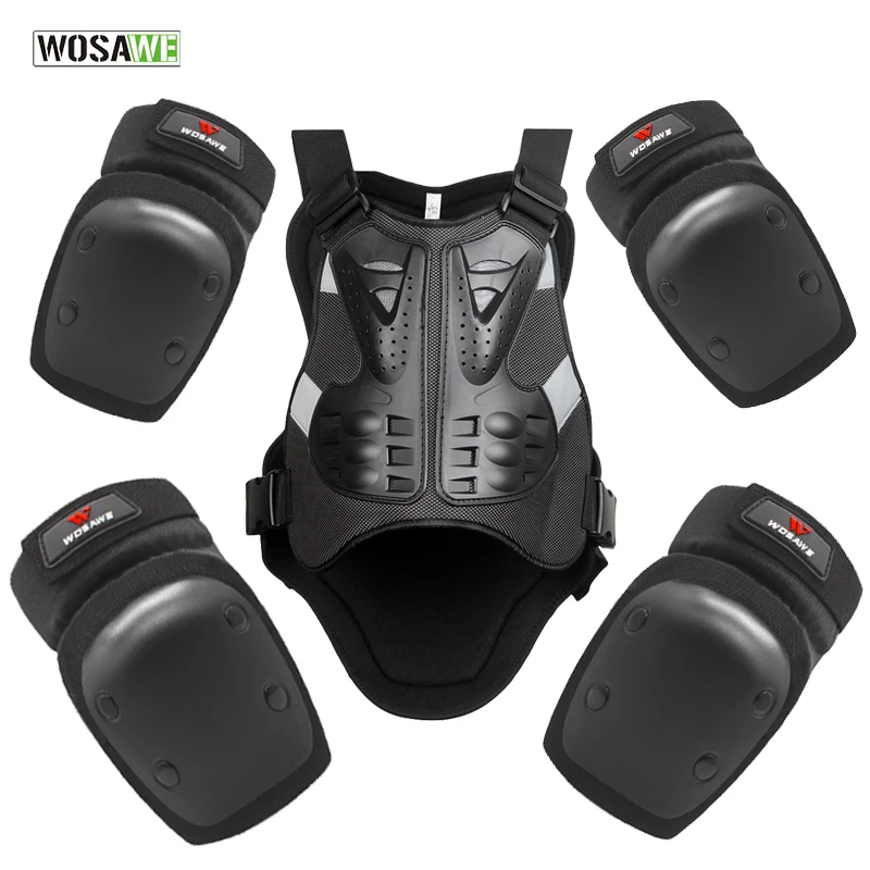 

WOSAWE Snowboarding Jacket Motorcycle Vest Elbow Knee Protection Riding Motocross Racing Chest Knee Protector