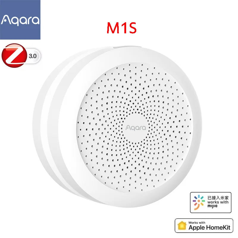 Original aqara hub m1s gateway com rgb led night light trabalho inteligente com para apple homekit e aqara inteligente app