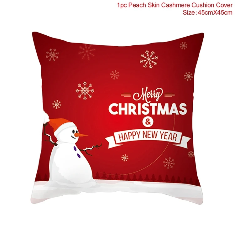 red style 1 QIFU Merry Christmas Наволочка украшения Рождественские украшения для дома Navidad Natal Noel новогодние подарки - Цвет: red style 1