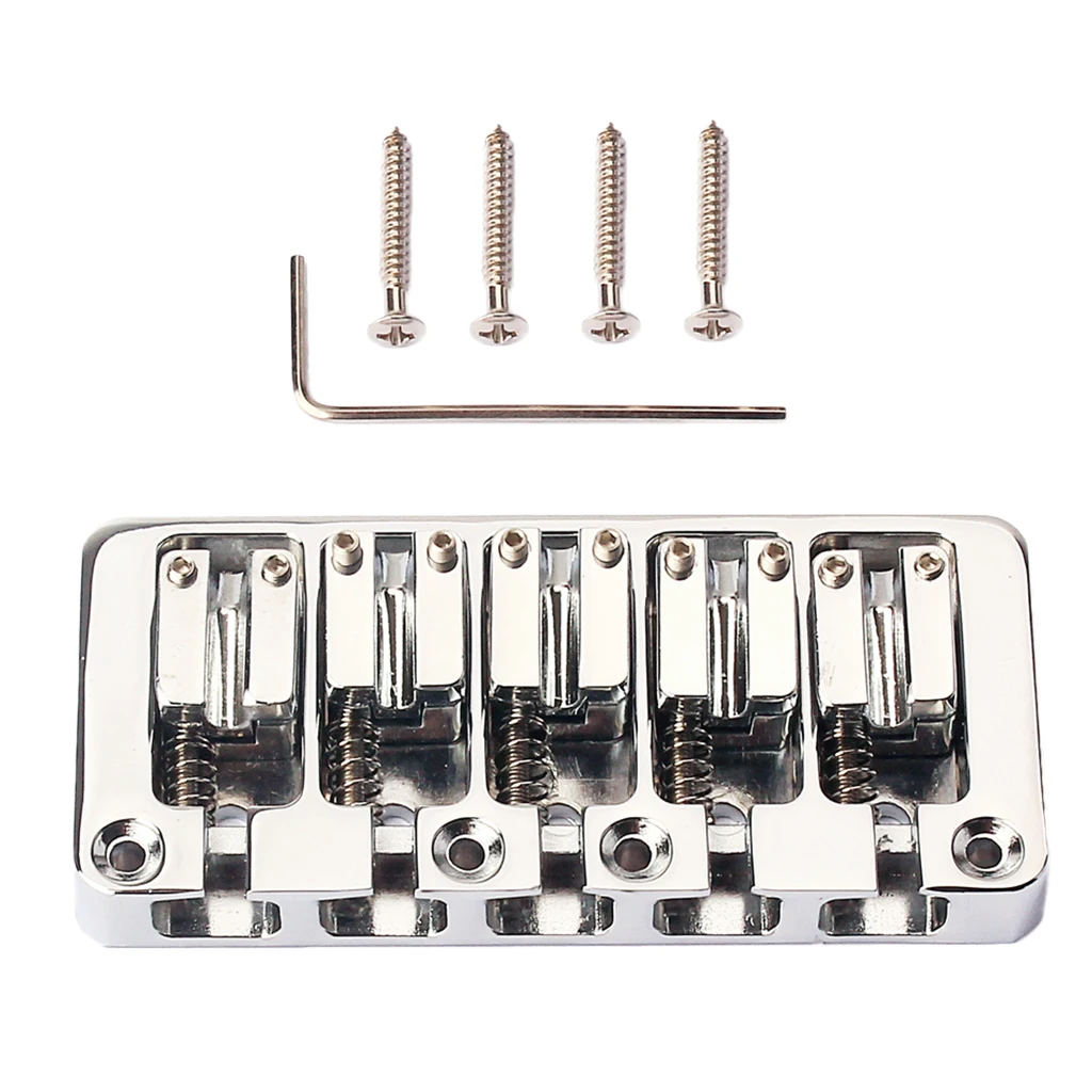 5 Strings Bass Bridge Guitar Parts Musical Instrument Accessories Retrofits