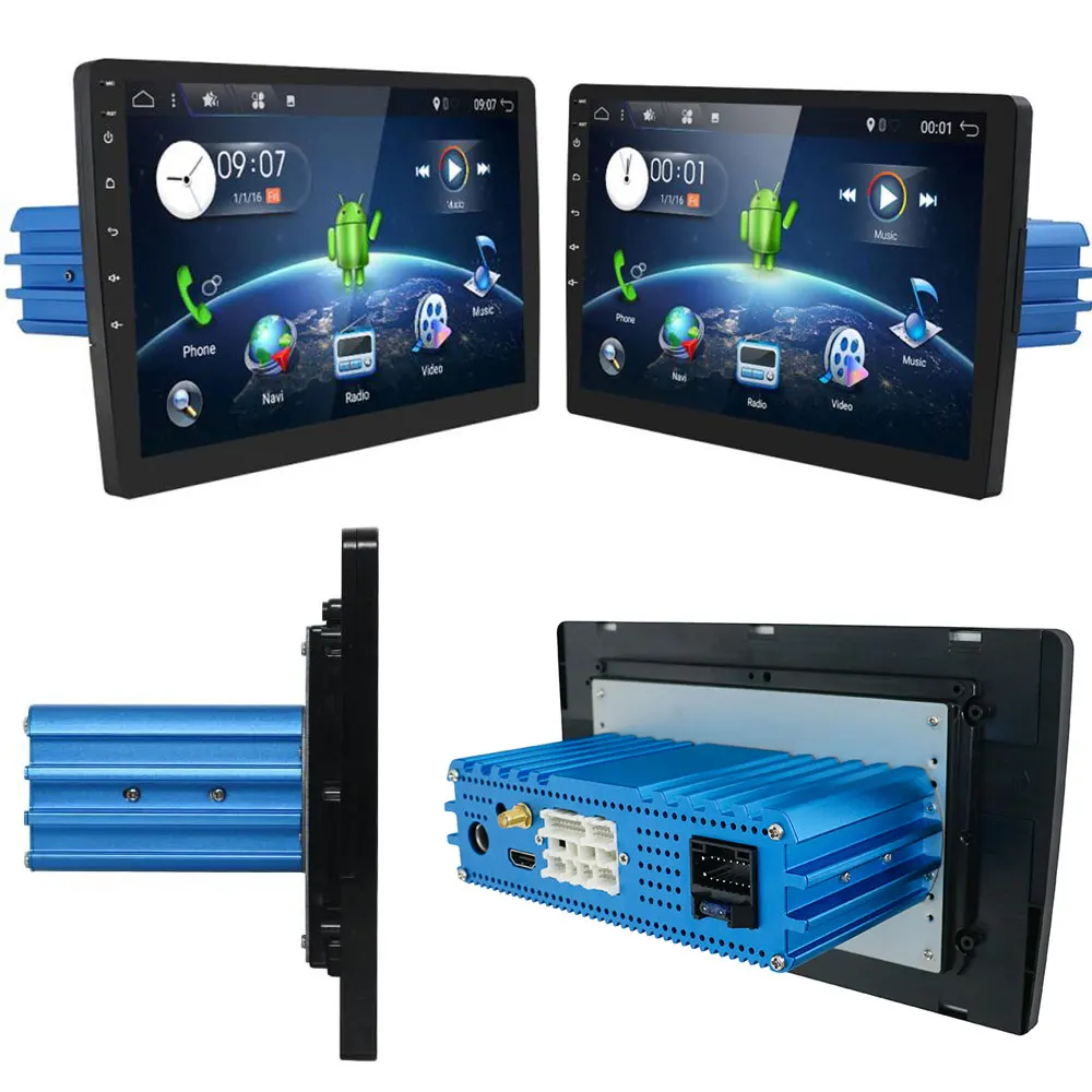 1 Din Octa Core Android 9.0 car Multimediaplayer universal GPS Navigation stereo radio PX6 WIFI+Blu
