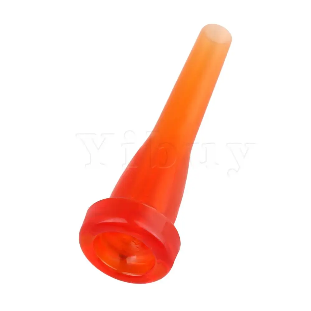 Yibuy Orange ABS Trumpets Mouthpiece Diameter 27MM Musical Parts 7C