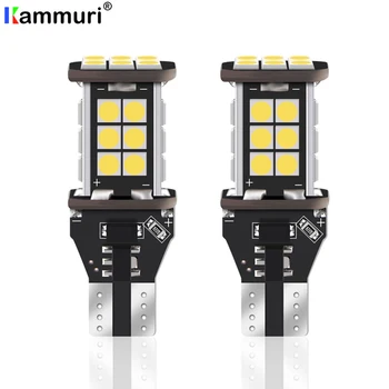 

KAMMURI (2) White Error Free T15 W16W LED Bulbs For Audi BMW Mercedes Porsche Volkswagen Subaru Toyota LED Backup Reverse Light