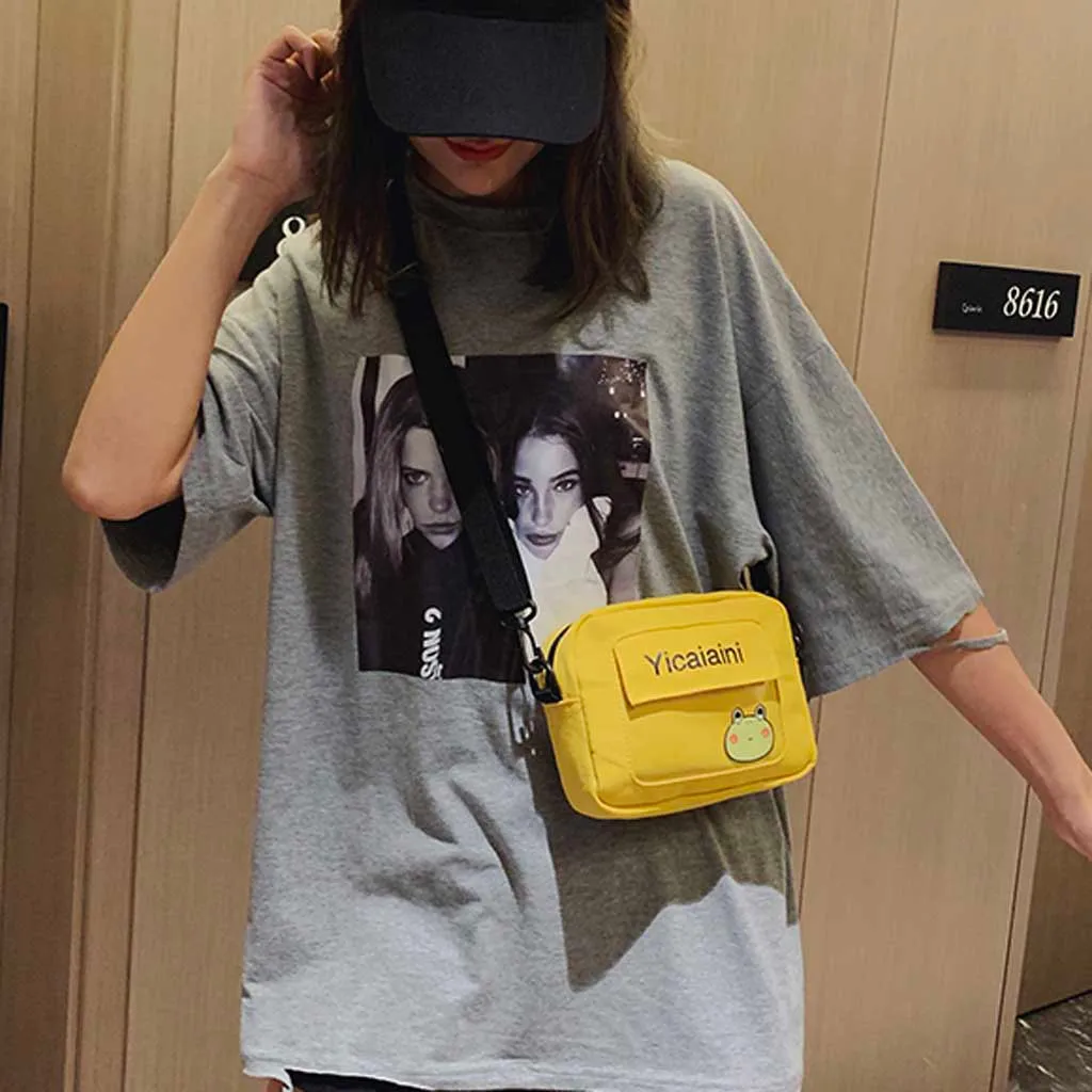Women Handbag New Canvas Bag Student Shoulder Small Messenger Shoulder Bag Phone Wallet Bandolera Bolsa Feminina#25