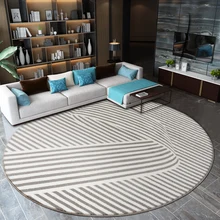 Скандинавский круглый ковер компьютерный стул круглый коврик Современные толстые коврики и ковры для дома гостиной креативный диван спальня ковер