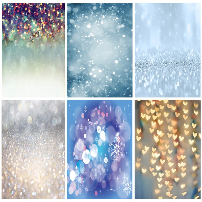 

ZHISUXI Vinyl Abstract Bokeh Photography Backdrops Glitter Facula Light Spot Floor Photo Background Studio Props CXZM-12