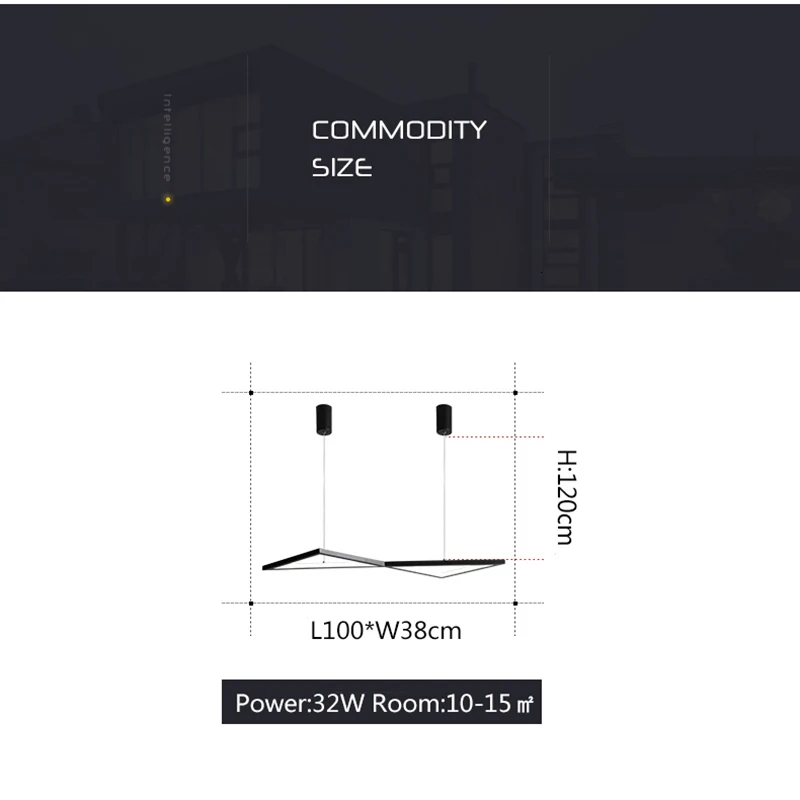 Белый/черный Led люстра освещение для столовой кухни блеск led светильник подвесной установка современная люстра